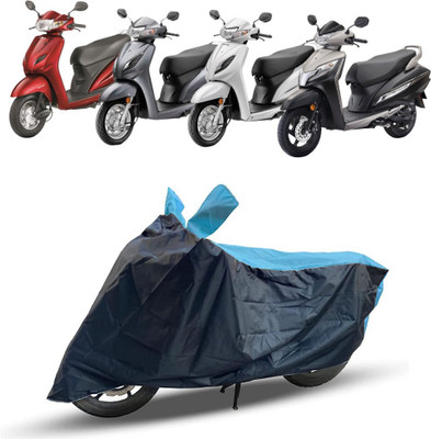 DeepShakshi AUTOMOTIVE Waterproof Two Wheeler Cover for Honda(Activa, Blue, Black)