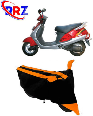 RRZ Waterproof Two Wheeler Cover for Kinetic(Nova, Black, Orange)