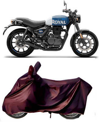 BbcMart Waterproof Two Wheeler Cover for Royal Enfield(Hunter 350, Maroon)