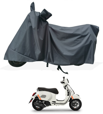Tricway Two Wheeler Cover for Vespa(GTS Super 125 BS6, Grey)