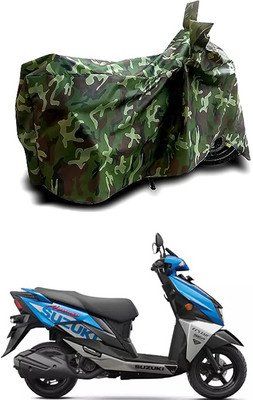 RONISH Waterproof Two Wheeler Cover for Suzuki(Avenis 125, Green)