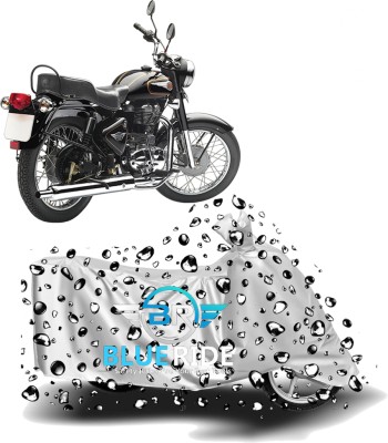 BLUERIDE Two Wheeler Cover for Royal Enfield(Bullet 350, Silver)