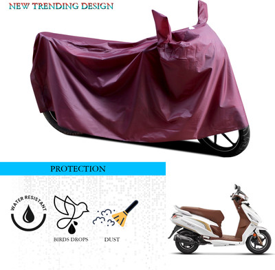 ANTHUB Waterproof Two Wheeler Cover for Hero(Maestro Electric, Maroon)