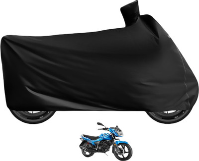 Caronix Waterproof Two Wheeler Cover for TVS(Victor GLX, Black)