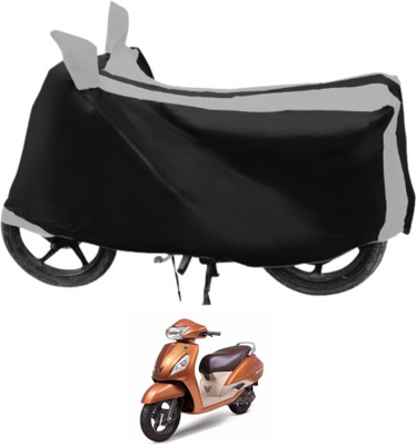 Euro Care Waterproof Two Wheeler Cover for TVS(Jupiter, Silver)