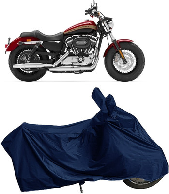 DIGGU Two Wheeler Cover for Harley Davidson(XL 1200, Blue)