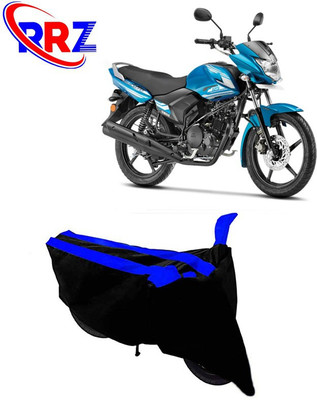 RRZ Waterproof Two Wheeler Cover for Yamaha(Saluto, Black, Blue)