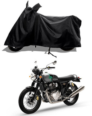 GROFATIK Two Wheeler Cover for Royal Enfield(Interceptor 650, Black)