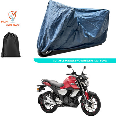 GOSHIV-car and bike accessories Waterproof Two Wheeler Cover for Yamaha(FZ-FI, Blue)