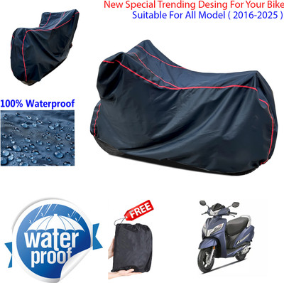 AUTOCAD Waterproof Two Wheeler Cover for Honda(Activa 125, Black)