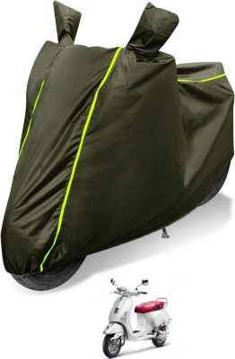 Auto Hub Waterproof Two Wheeler Cover for Vespa(Vespa SXL 125, Green)