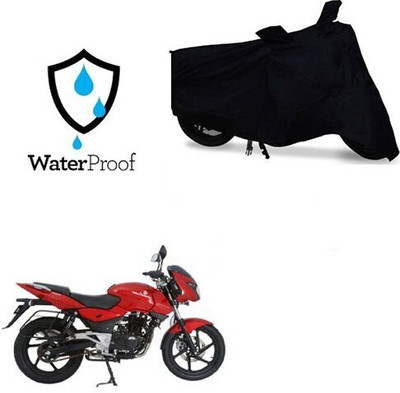 MMSSTAR Waterproof Two Wheeler Cover for Bajaj(Pulsar 200 NS DTS-i, Black)