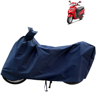 Horseyaart Waterproof Two Wheeler Cover for Hero(Duet LX 110CC BS6, Blue)
