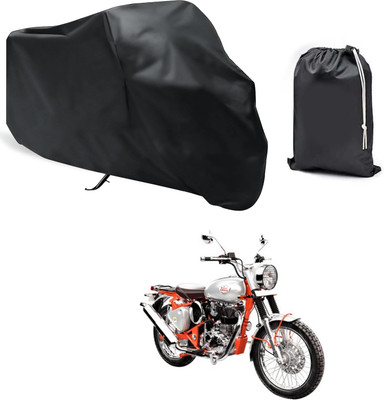 CODOKI Waterproof Two Wheeler Cover for Royal Enfield(Bullet Trials 350, Black)