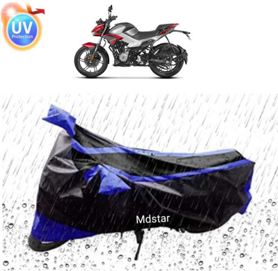 Mdstar Waterproof Two Wheeler Cover for Bajaj(Pulsar 135, Blue, Black)