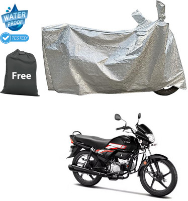 PAGORA Waterproof Two Wheeler Cover for Hero(CD deluxe, Silver)