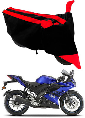 MMSSTAR Waterproof Two Wheeler Cover for Yamaha(YZF R15 V3, Red, Black)
