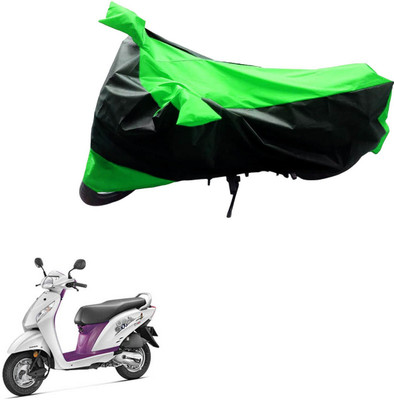 MWBB Waterproof Two Wheeler Cover for Honda(Activa i, Black, Blue)
