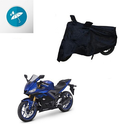 MMSSTAR Waterproof Two Wheeler Cover for Yamaha(YZF R25, Black)