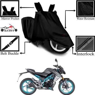 KEDIT Two Wheeler Cover for Universal For Bike(150NK, Black)