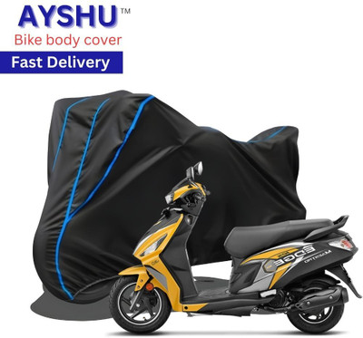 AYSHU Waterproof Two Wheeler Cover for Hero(Maestro Edge, Black, Red)