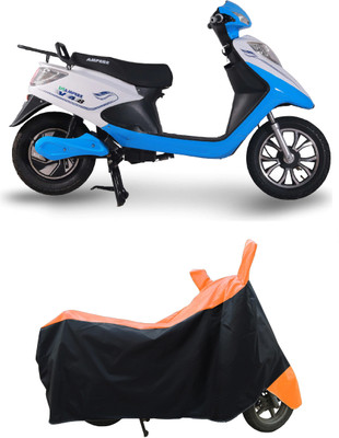 Coxtor Waterproof Two Wheeler Cover for Ampere(V 48, Orange)