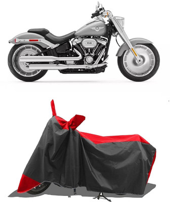 SPECTUS Two Wheeler Cover for Harley Davidson(Fat Boy, Red)