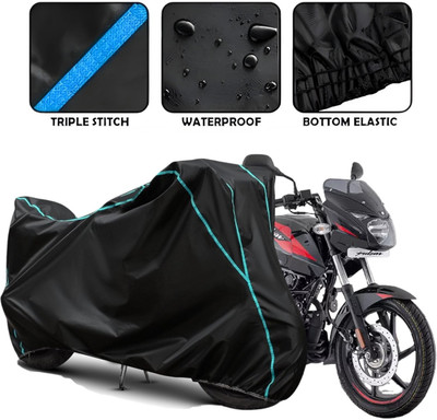 Kishori Enterprises Waterproof Two Wheeler Cover for Bajaj(Pulsar 150, Black)