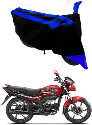 Mdstar Waterproof Two Wheeler Cover for Hero(Passion Pro i3S, Blue, Black)