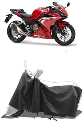 SUGASHRI Waterproof Two Wheeler Cover for Honda(CBR500R BS6, White, Black)