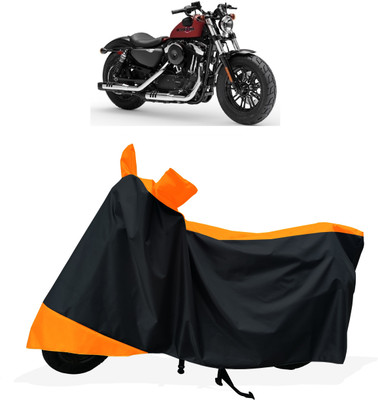 Tricway Two Wheeler Cover for Harley Davidson(Forty Eight, Orange)