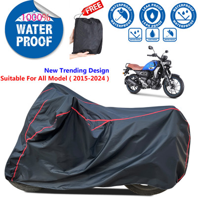 AutoGalaxy Waterproof Two Wheeler Cover for Yamaha(FZ-S Fi Version 3.0, Black)