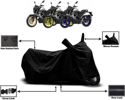 Amexride Two Wheeler Cover for Yamaha(MT-15 BS6, Black)
