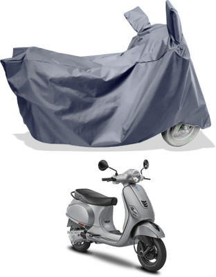Amexride Two Wheeler Cover for Vespa(Urban Club, Grey)