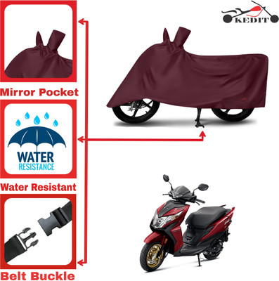 KEDIT Two Wheeler Cover for Honda(Dio, Maroon)