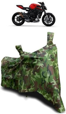 ATBROTHERS Waterproof Two Wheeler Cover for MV Agusta(Brutale, Multicolor, Green)