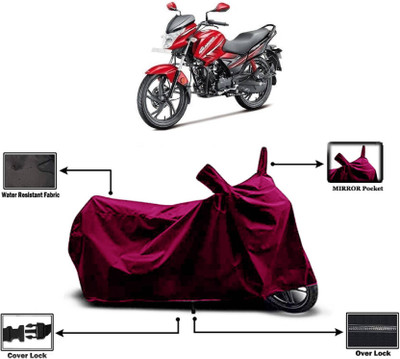 KEDIT Two Wheeler Cover for Hero(Glamour i3s, Maroon)