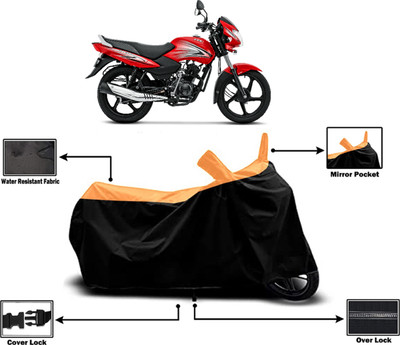 Amexride Two Wheeler Cover for TVS(Sport BS6, Orange)