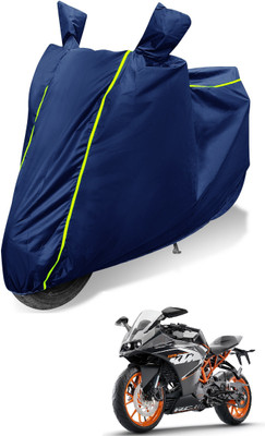 Auto Hub Waterproof Two Wheeler Cover for KTM(RC 390, Blue)