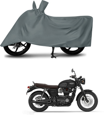 DeepShakshi AUTOMOTIVE Waterproof Two Wheeler Cover for Triumph(Bonneville T120 Black, Grey)