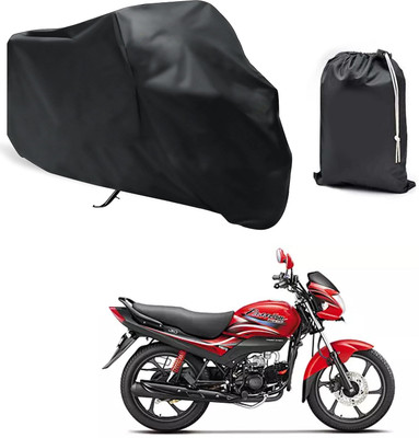 PAGORA Waterproof Two Wheeler Cover for Hero(Passion Plus, Black)