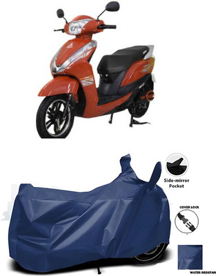 smwzxyu Waterproof Two Wheeler Cover for Ampere(Magnus, Blue)