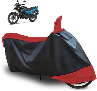 ABORDABLE Two Wheeler Cover for Hero(Glamour FI, Red, Black)