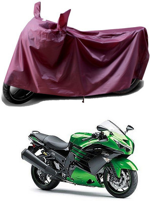 THE REAL ARV Waterproof Two Wheeler Cover for Kawasaki(Ninja ZX-14R, Maroon)