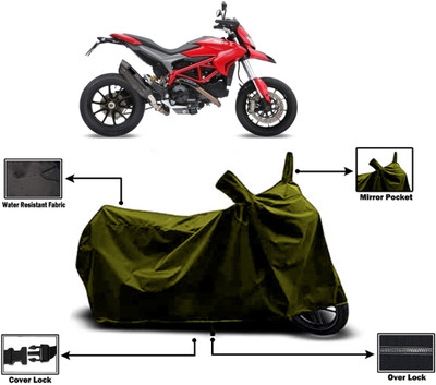 Amexride Two Wheeler Cover for Ducati(Hypermotard 939, Green)