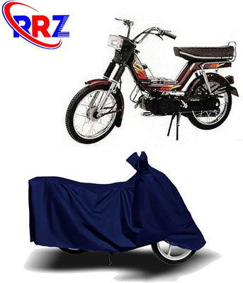 RRZ Two Wheeler Cover for Kinetic(Luna, Blue)