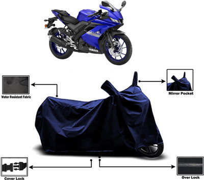 Amexride Two Wheeler Cover for Yamaha(R15 V3, Blue)