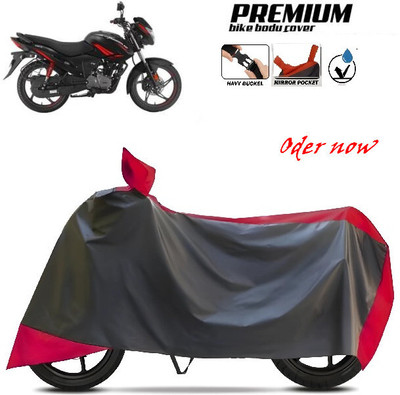SK AUTO Waterproof Two Wheeler Cover for TVS, Hero, Honda, Bajaj(Red, Black)
