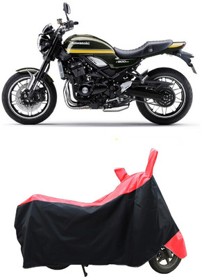 Coxtor Waterproof Two Wheeler Cover for Kawasaki(Z900 RS Cafe Racer BS6, Red)
