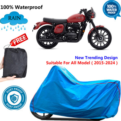OliverX Waterproof Two Wheeler Cover for JAWA(42 BS6, Blue)
